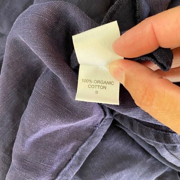 Eileen Fisher Dress Blue Oversize Knee Length S - Picture 8 of 8